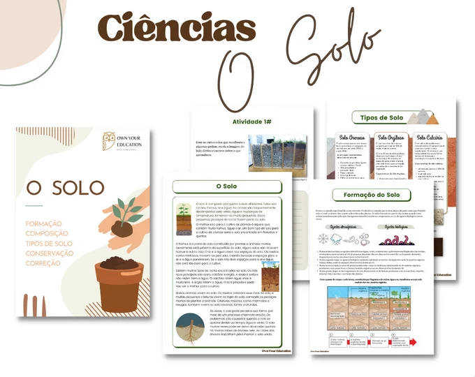 Fichas de Ciências do Solo 5º Ano
